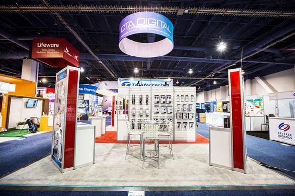 Trade Show Exhibit Built by Absolute Exhibits at the International Consumer Electronics Show - CES - Las Vegas, NV