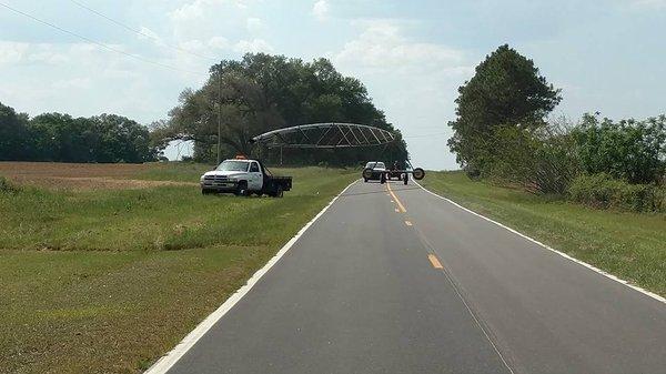 Moving an irrigation system