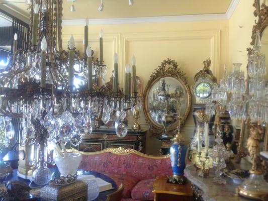 Our retail store carries unique chandeliers, furniture, decorative arts and antiques at very competitive pricing