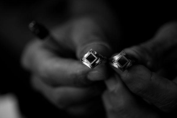 Unity Rings in production 
 Photo by: Colin Kubarych