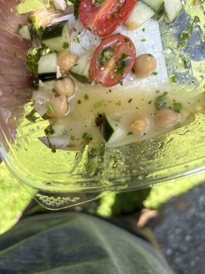 Lady bug in my salad