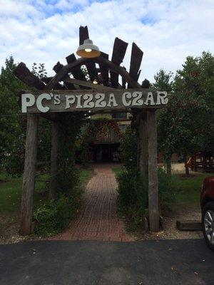 Exterior of Pizza Czar at PC Junction, hours are limited to Wednesday - Sunday nights, plan ahead.