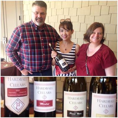 Hardball Cellars w/winemaker Mike Westerberg & Cindy his lovely wife.