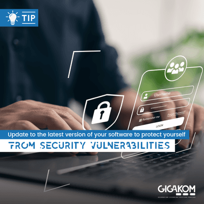 Time for a quick tip! Updating your software may not seem mandatory, but it can surely help in protecting you from viruses and cyber-attacks