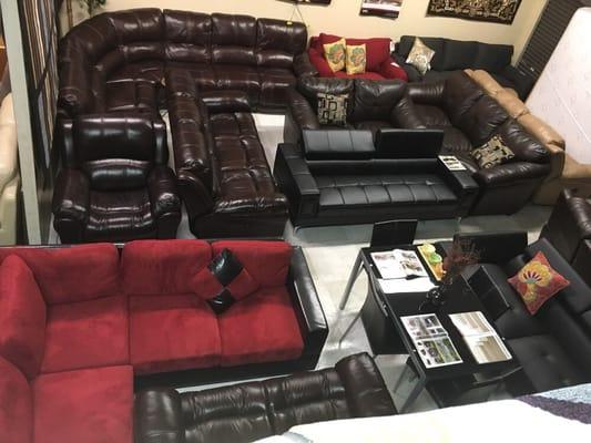 Several furniture 100% top grain leather couches Cindy Crawford...etc for for 60% off original prices. A lot of great Deals going on here !