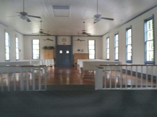 Inside view of church (as seen theough dirty window :P)