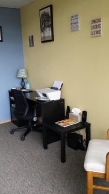 My office is conveniently located in downtown Eatonville. I offer an inviting, quiet, comfortable atmosphere for clients. 