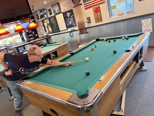 A good game of pool!