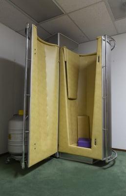 Inside Nitrogen Cabin of Cryosauna