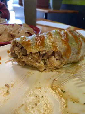 Chicken burrito