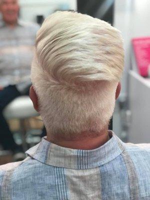 soft blonde color and style