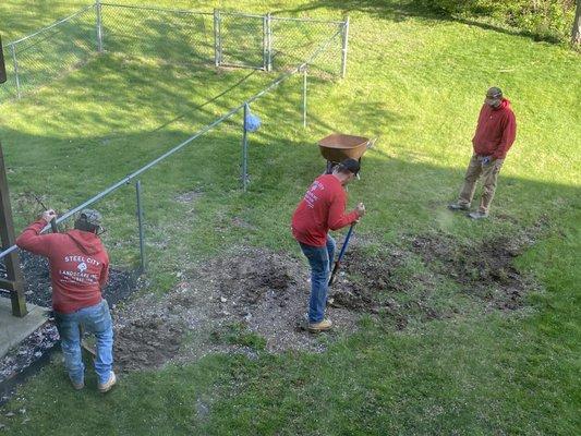 Starting yard restoration