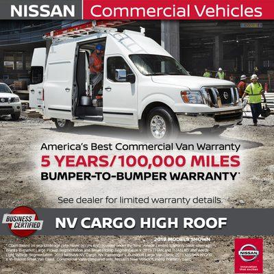 Nissan Warranty: NV CARGO High Roof