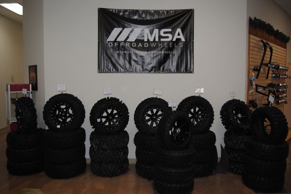 Great selection and prices on Tire/wheel kits.  Ask Paul or Bob about model fitment and sizes.