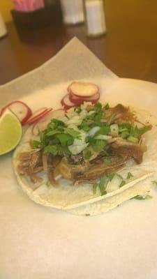 Carnitas taco, was nice and tender.