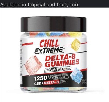 A variety of gummy flavors