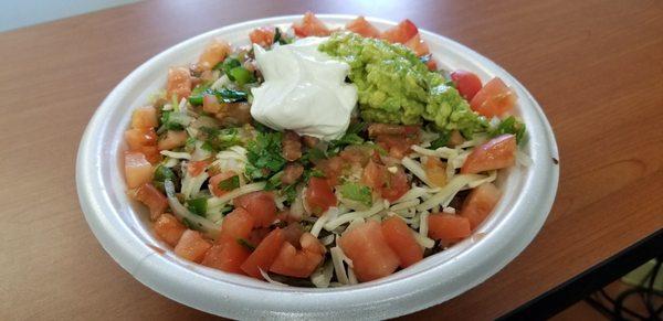 Carne Asada Taco Salad is super delicious and fresh. Very filling too. And only 5.99.