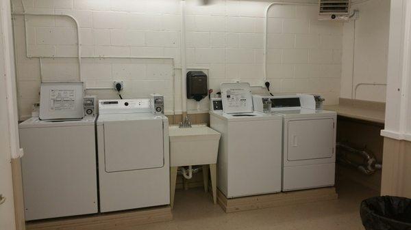 On-site, coin operated laundry facility available to all campers.