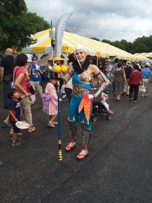 Cosplayer from Zelda, with a great smile