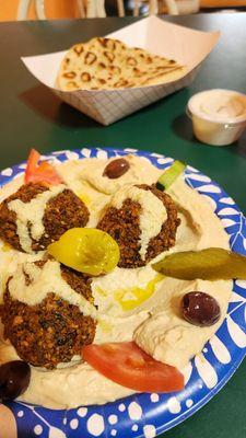 Hummus and falafel