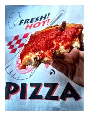 Slice @The Art of Pizza 727 S State St, Chicago.IL. ThinCrust,PanCrust,StaffedCrust. Whole or Slice .Salads Sandwiches Desserts etc.Cool!