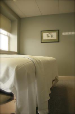 One of our serene, private treatment rooms.