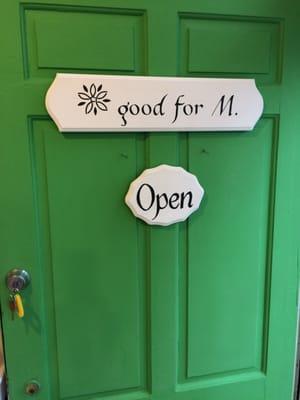 look for the green doors and find good for M