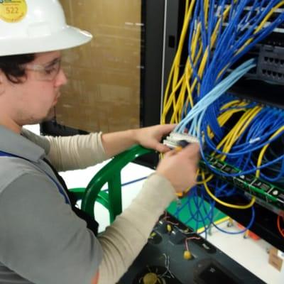 PJ sorting cables to insure proper connectivity.