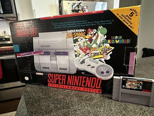 Boxed SNES and Mario All stars!