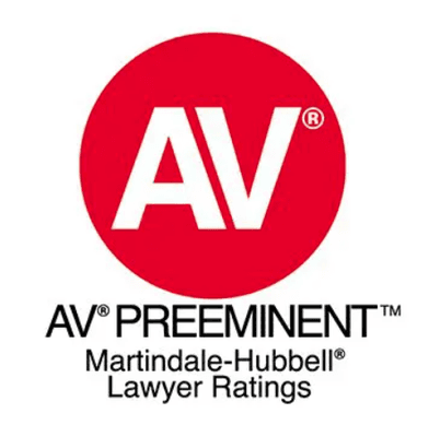 AV Preeminent, Martindale-Hubbell Lawyer Rating. Kristopher Barber, personal injury attorney.