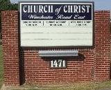 Sign on Winchester Road