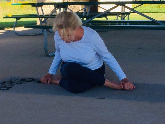 Outdoor Prairie Yoga through Greenleaf