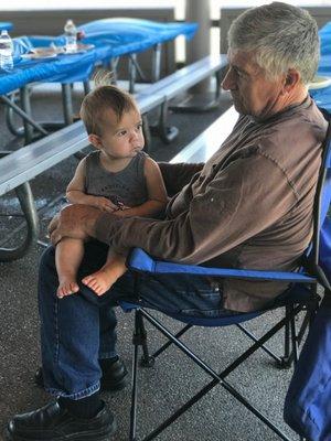 Young and old enjoying our Memorial Day Picnic 18