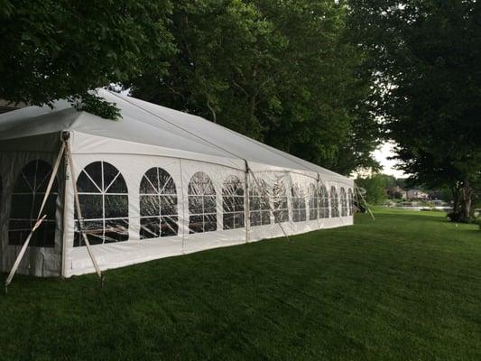 Tent with window walls