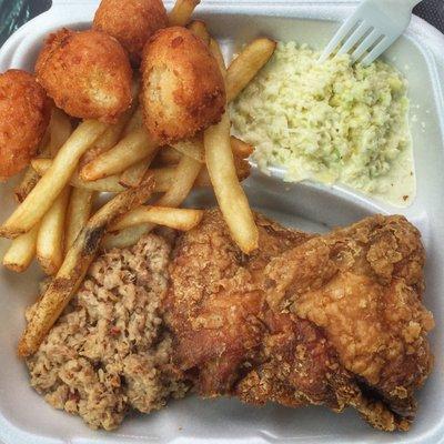 Chopped BBQ/Broasted Chicken Combo: Hursey's