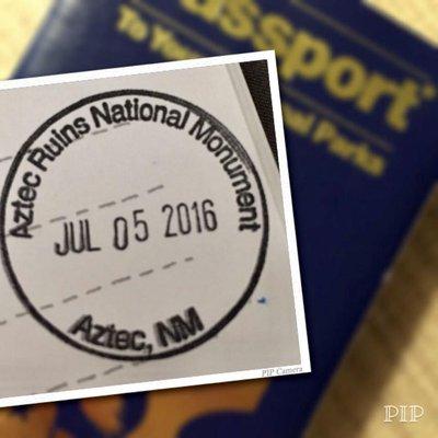 10.30.21 Aztec Ruins National Monument NP stamp [7/5/16]