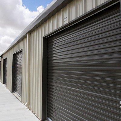 A look at our outdoor drive up storage units. These units are designed for ease of access storage.