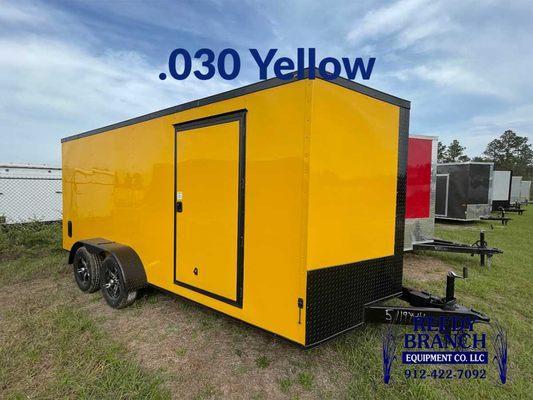 Yellow Cargo Trailers