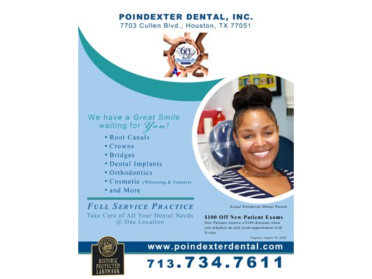 Check out Poindexter Dental, Inc.  We can take care of all your Dental needs at one Location...since 1956..