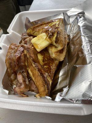 French toast with bacon