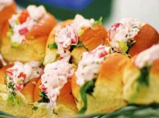 Lobster rolls. Upon request for a client. We always give the customer options to build thier own menu. We aim to please 100%