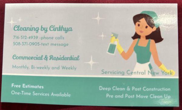 Call us today, for all your cleaning needs!