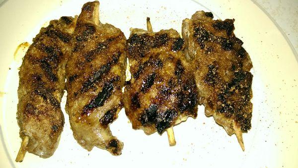 The ribs on a stick, I added the sprinkle.