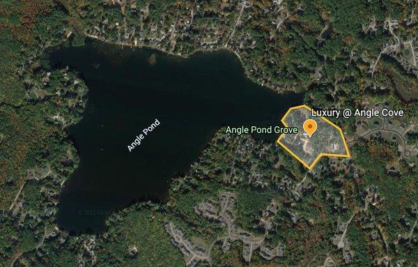 The DOX is a 22 unit luxury waterfront development on the shores of Angle Pond in the bucolic town of Sandown NH. 16 acres of pristine prope