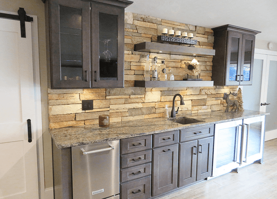 Complete your space with a customized wet bar!