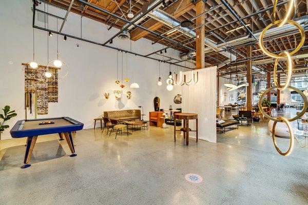 Inside the A+R showroom at ROW dtla.