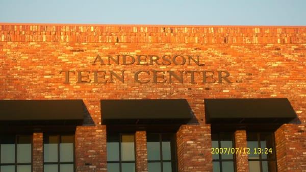 outside of the anderson teen center