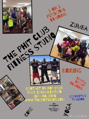 We are a full service fitness studio ready to help YOU! Let's get started. Www.thephitclub.com