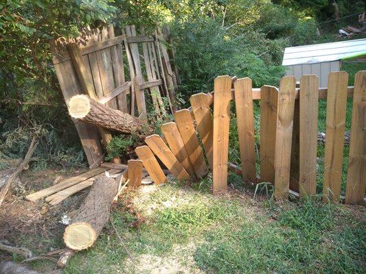 This is just lack of caring about people's things my fence had 2 boards that we're broke now my fence is trash thanks public works griffin