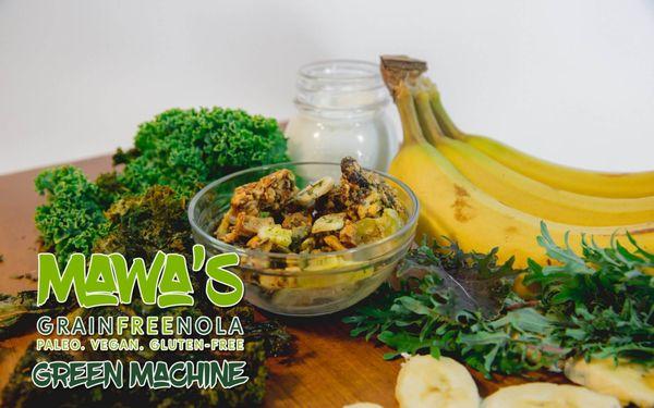 Mawa's Green Machine GrainFreeNola: Gluten-Free, Vegan, Paleo Granola - Organic and All Natural Ingredients